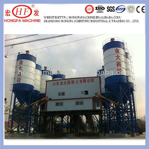 HLS180 Concrete machinery concrete ready mix batch plant/low price concrete batching plant