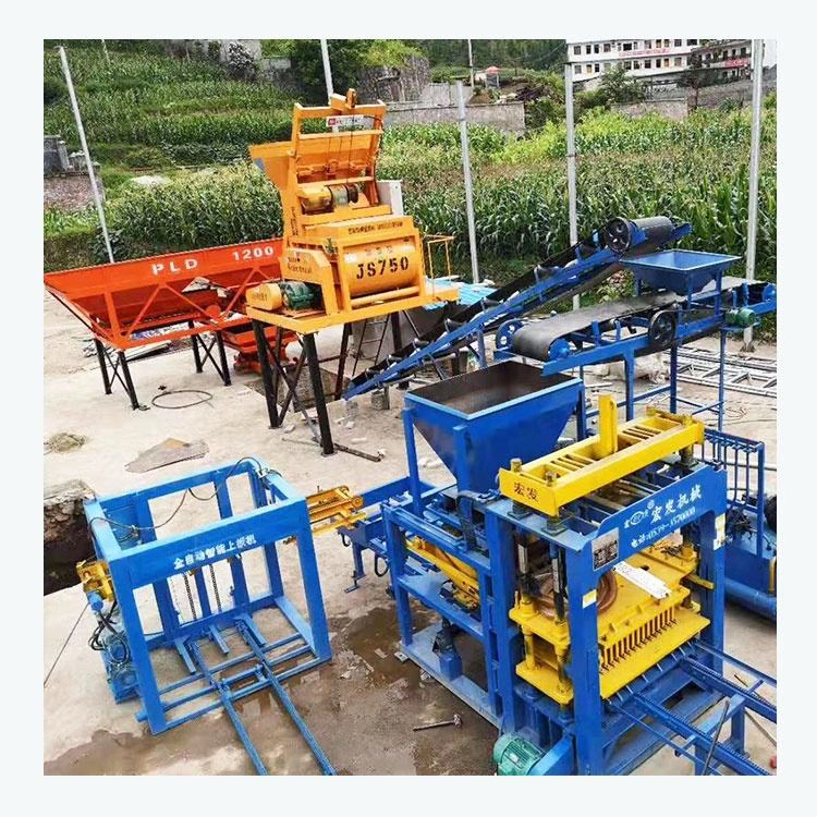 QT4-15C Automatic Concrete Cement Hollow Block Making Machine Popular Machine