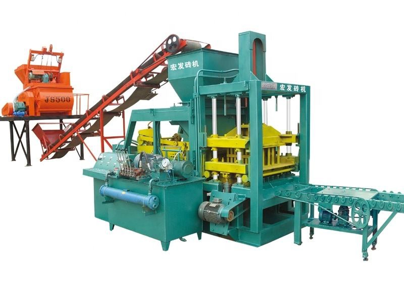 Qt4-20c Semi-automatic Hydraulic Concrete Hollow Pavers Block Making Machine