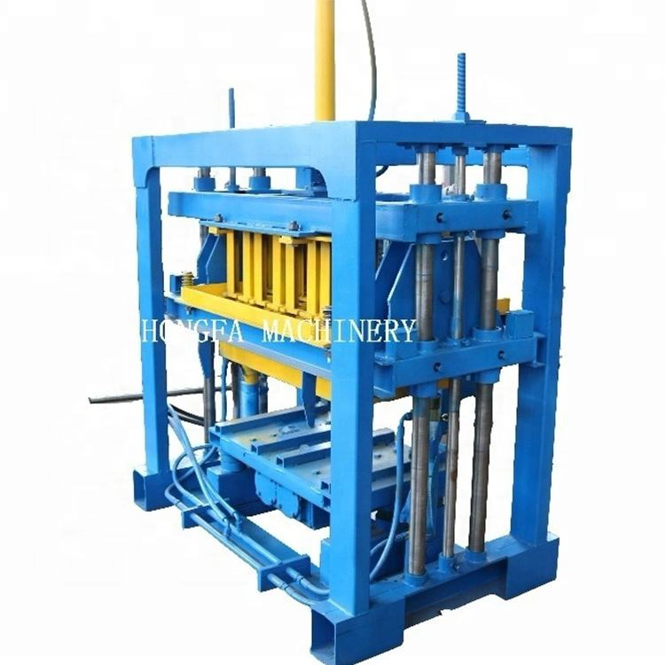 Diesel engine manual concrete hollow brick block making machine for sale