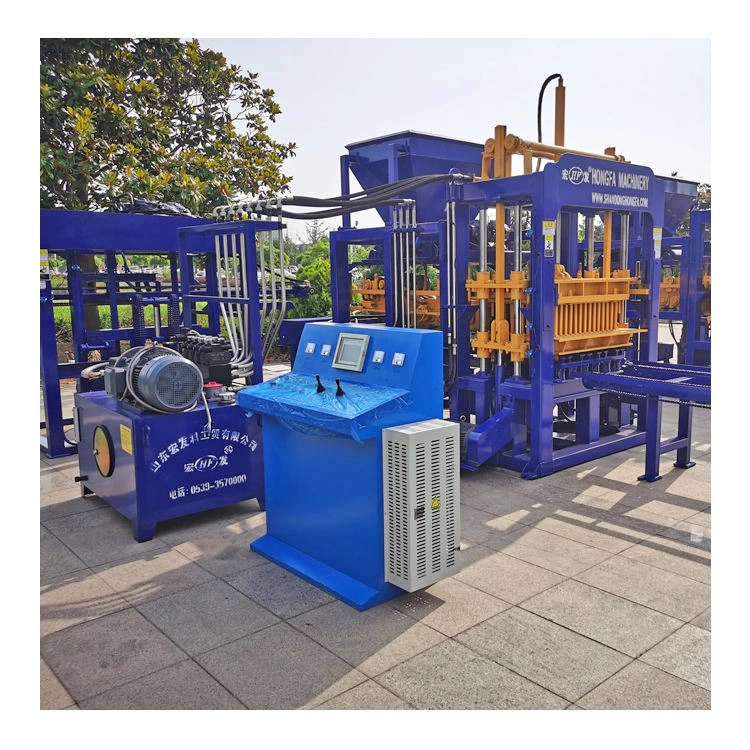 QT4-15C Automatic Concrete Cement Hollow Block Making Machine Popular Machine