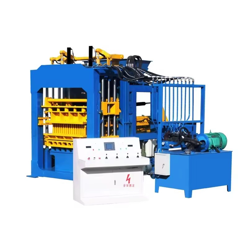 QT8-15 Fully Automatic Hydraulic Cement Concrete Block Making Machine Hollow Brick Molding Machine