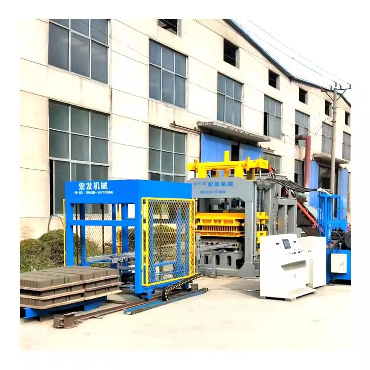 QT10-15 full automatic construction tools and equipment concrete block machine hollow brick making machinery