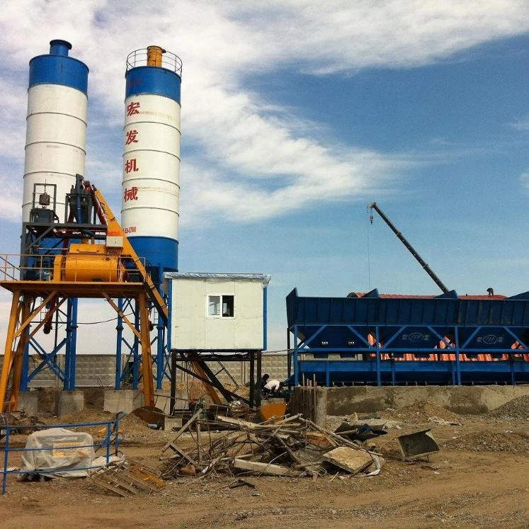 HLS180 Concrete machinery concrete ready mix batch plant/low price concrete batching plant